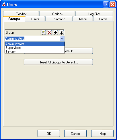 The Groups page is where new User Groups can be created/modified/deleted The Groups page is where new User Groups can be created/modified/deleted